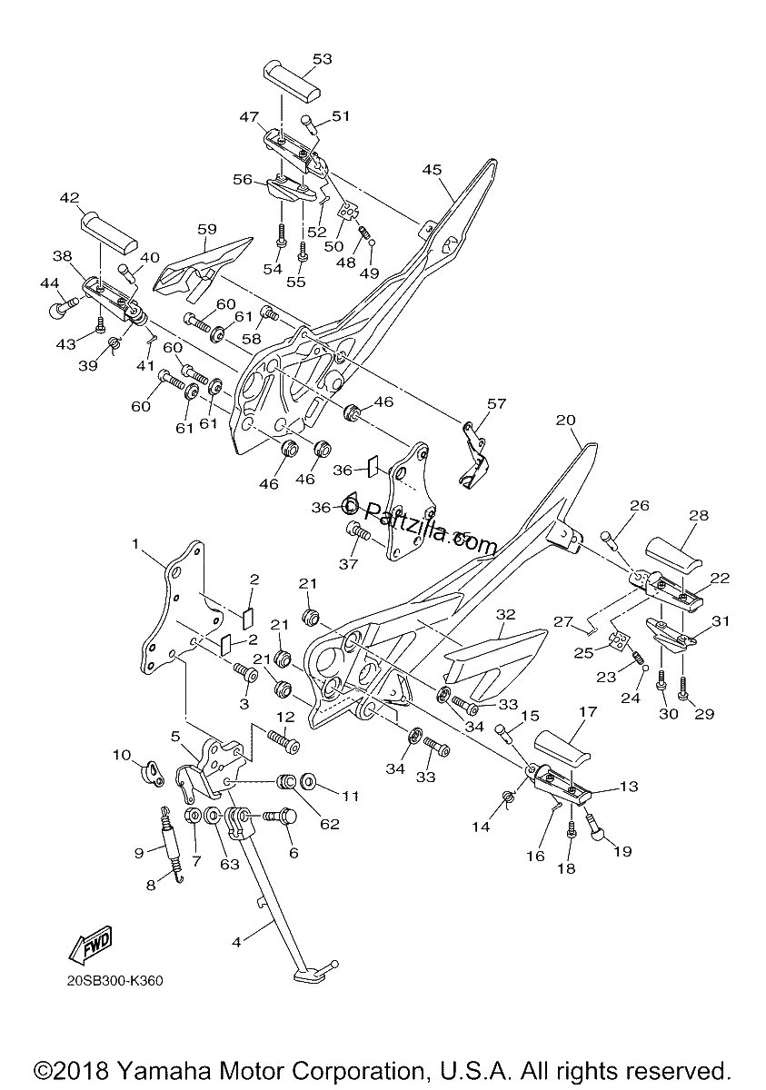 Diagrama de STAND FOOTREST