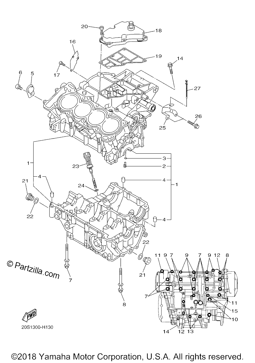 Diagrama de CRANKCASE