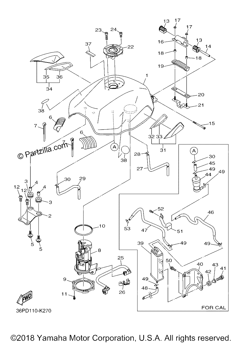 Diagrama de FUEL TANK