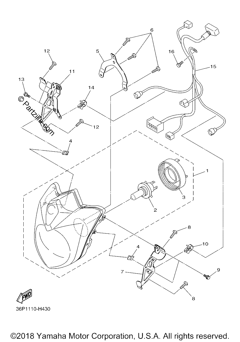 Diagrama de HEADLIGHT
