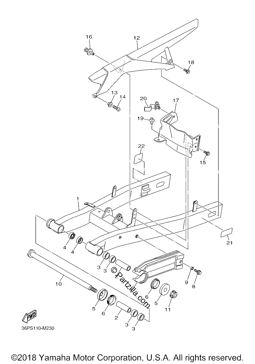 Diagrama de REAR ARM