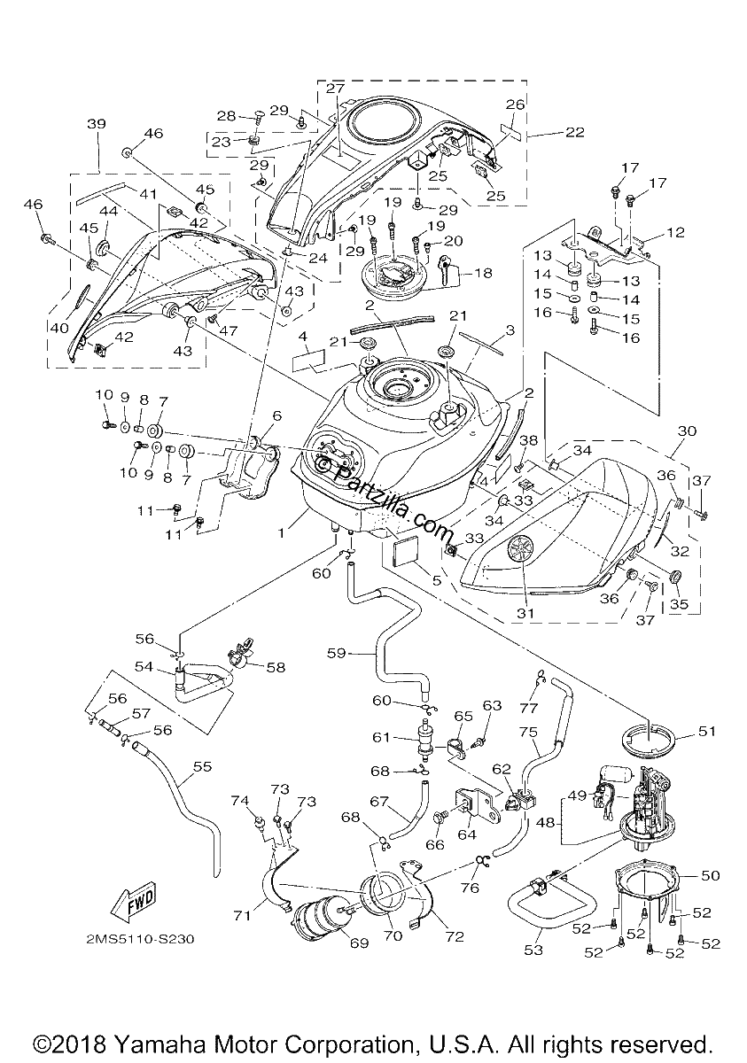 Diagrama de FUEL TANK