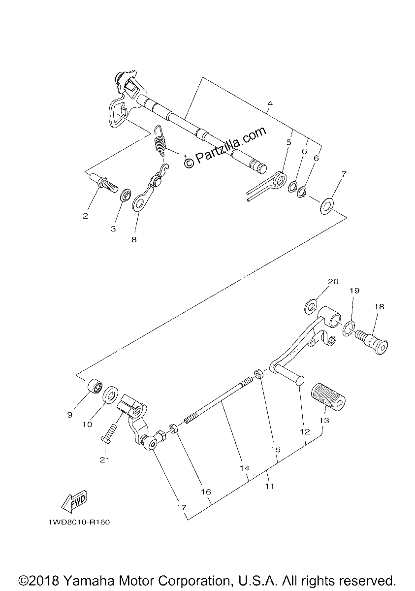Diagrama de SHIFT SHAFT