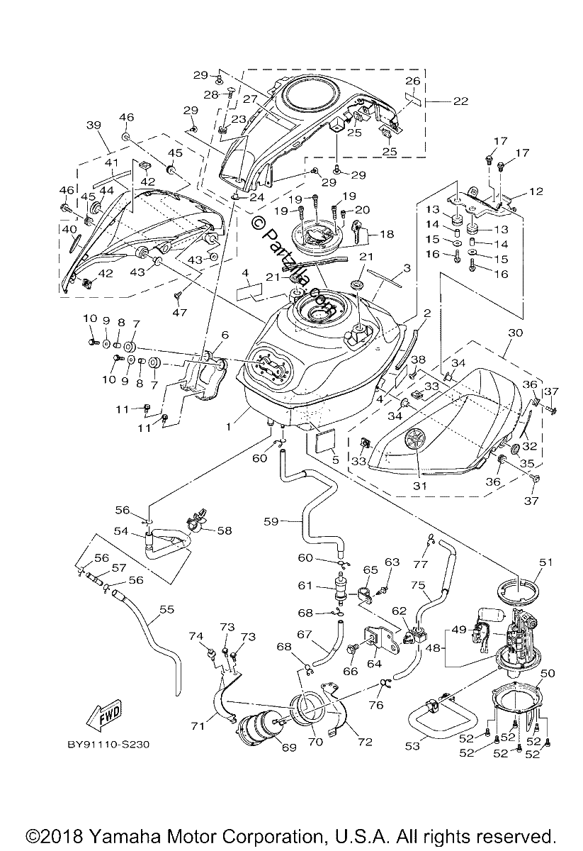 Diagrama de FUEL TANK