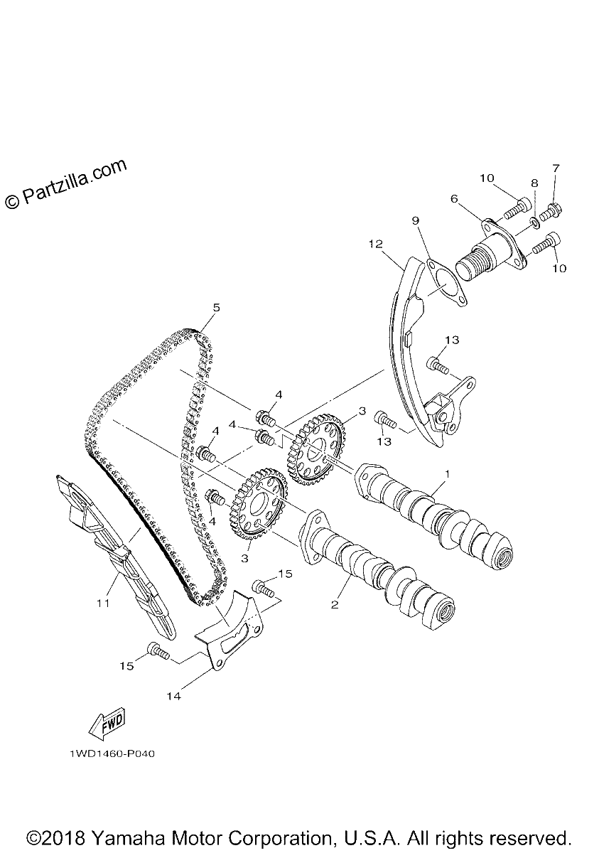 Diagrama de CAMSHAFT CHAIN