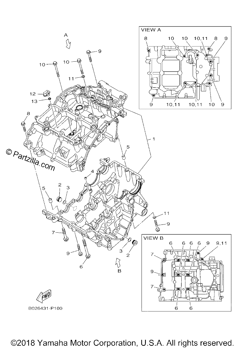 Diagrama de CRANKCASE