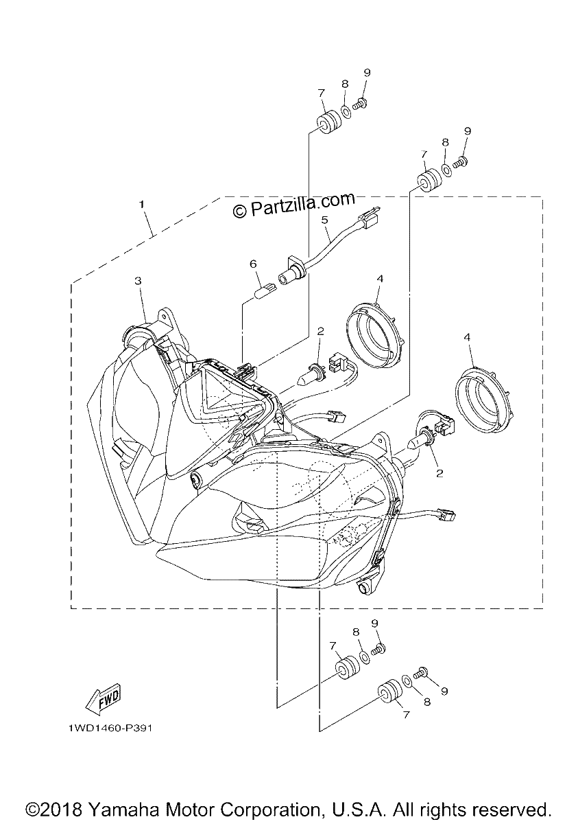 Diagrama de HEADLIGHT