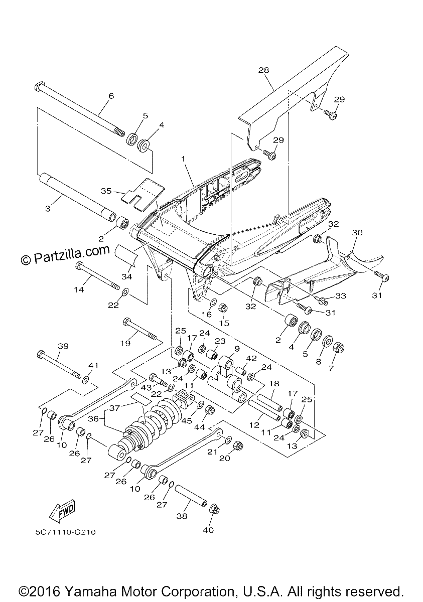 Diagrama de REAR ARM SUSPENSION