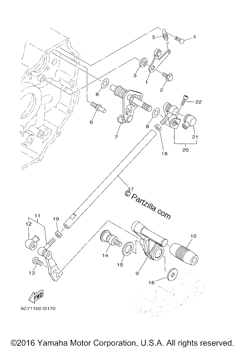 Diagrama de SHIFT SHAFT
