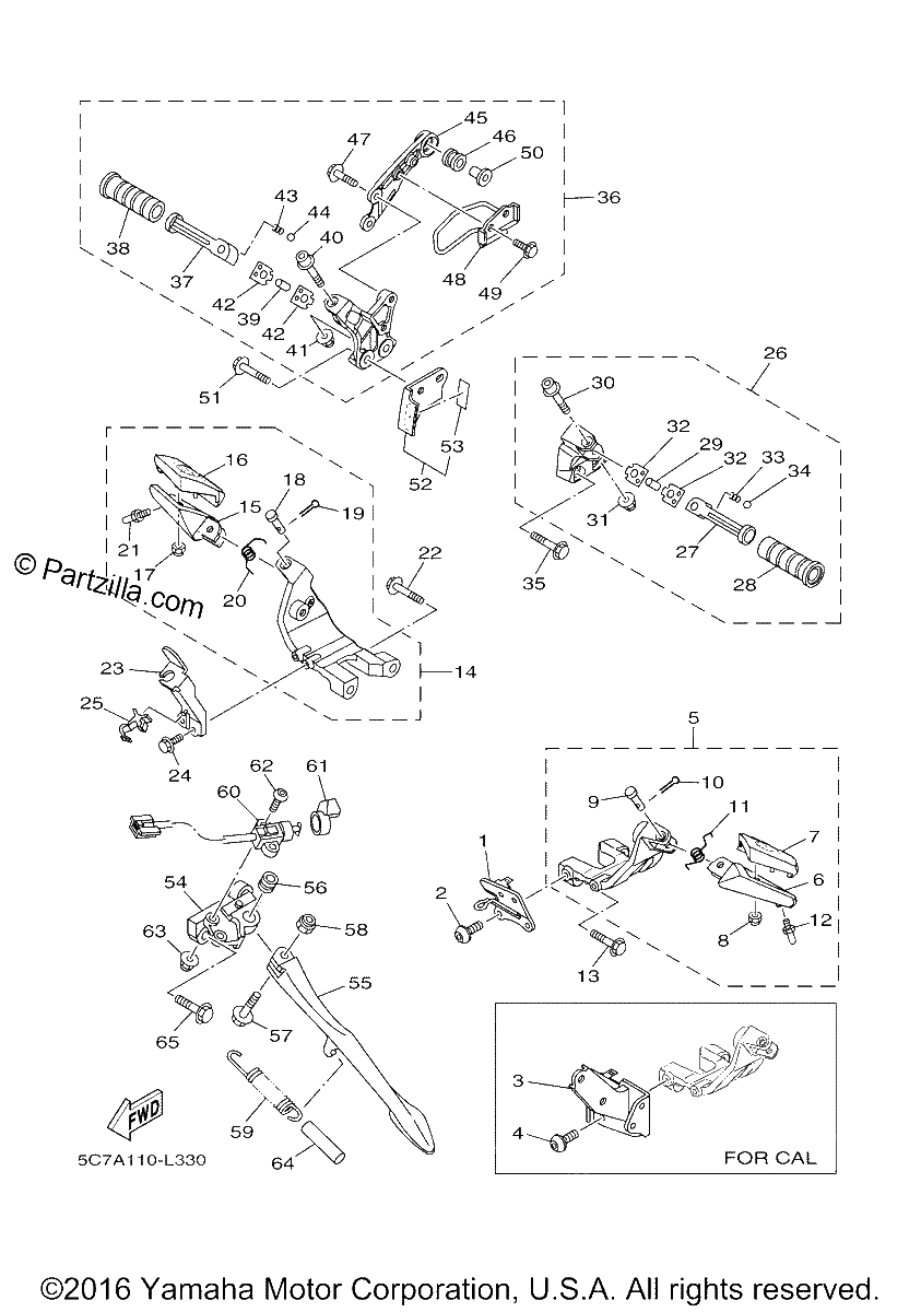 Diagrama de STAND FOOTREST