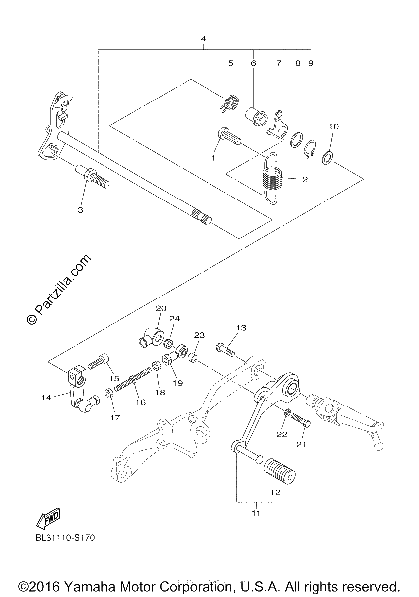 Diagrama de SHIFT SHAFT