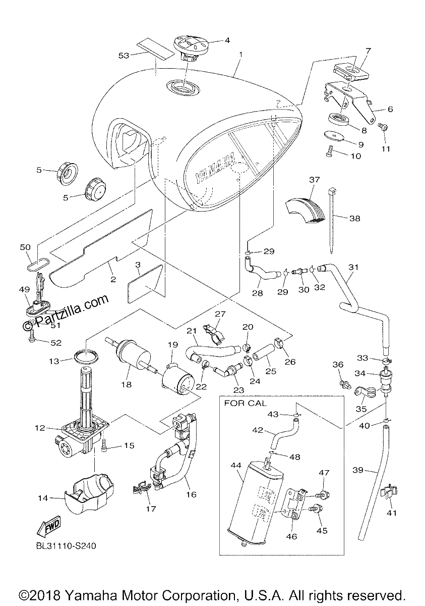 Diagrama de FUEL TANK