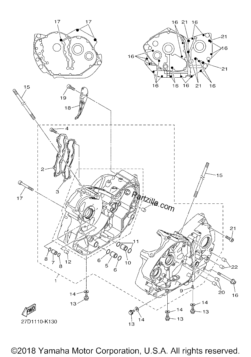 Diagrama de CRANKCASE