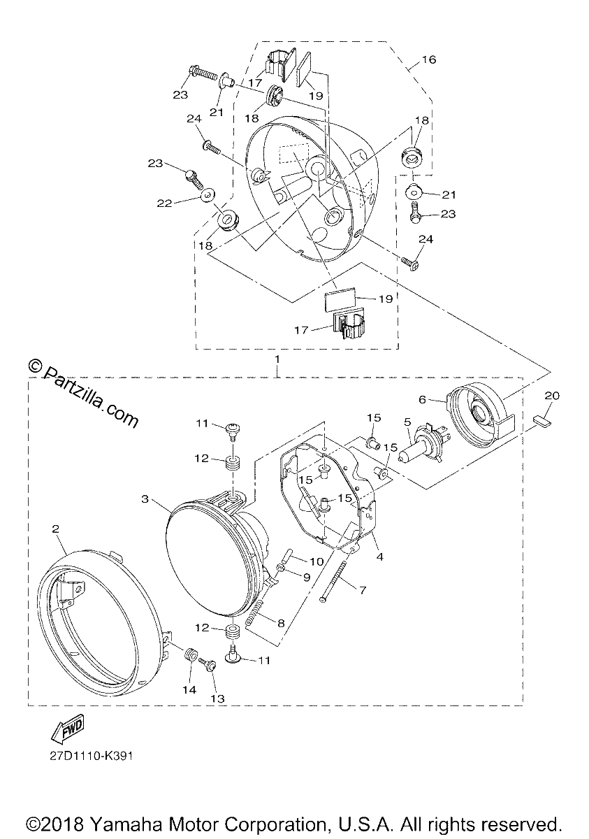Diagrama de HEADLIGHT