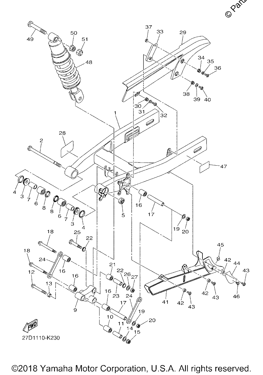Diagrama de REAR ARM SUSPENSION