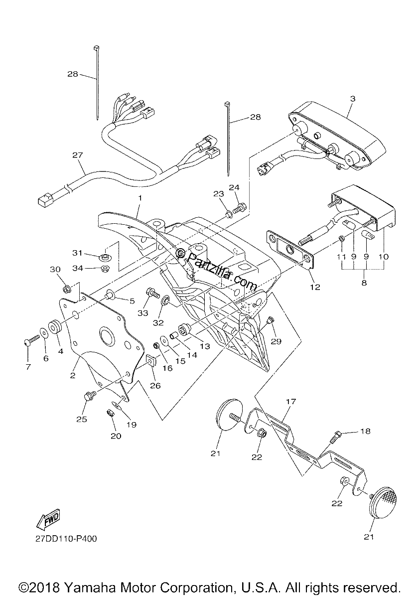 Diagrama de TAILLIGHT
