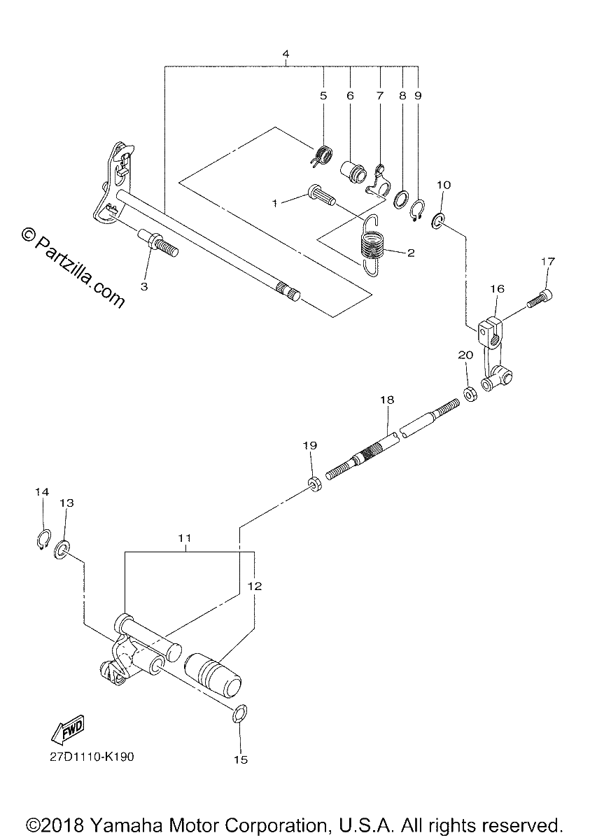 Diagrama de SHIFT SHAFT