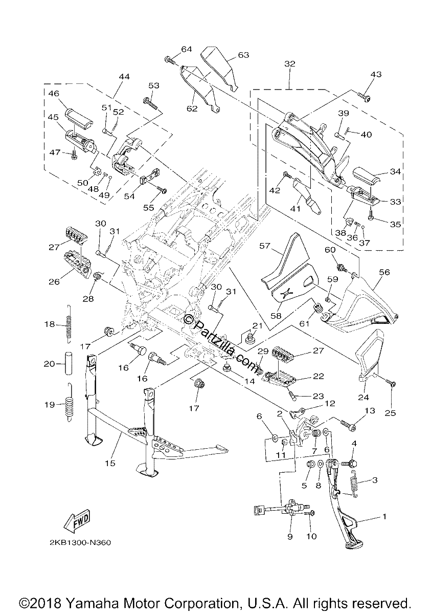 Diagrama de STAND FOOTREST