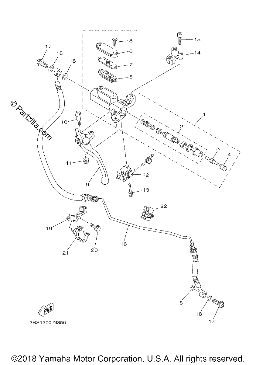 Diagrama de FRONT MASTER CYLINDER 2
