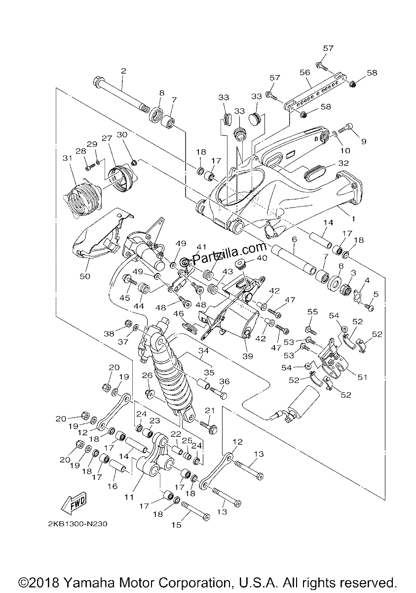 Diagrama de REAR ARM SUSPENSION