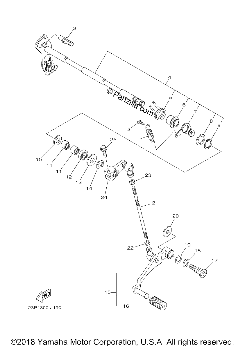 Diagrama de SHIFT SHAFT
