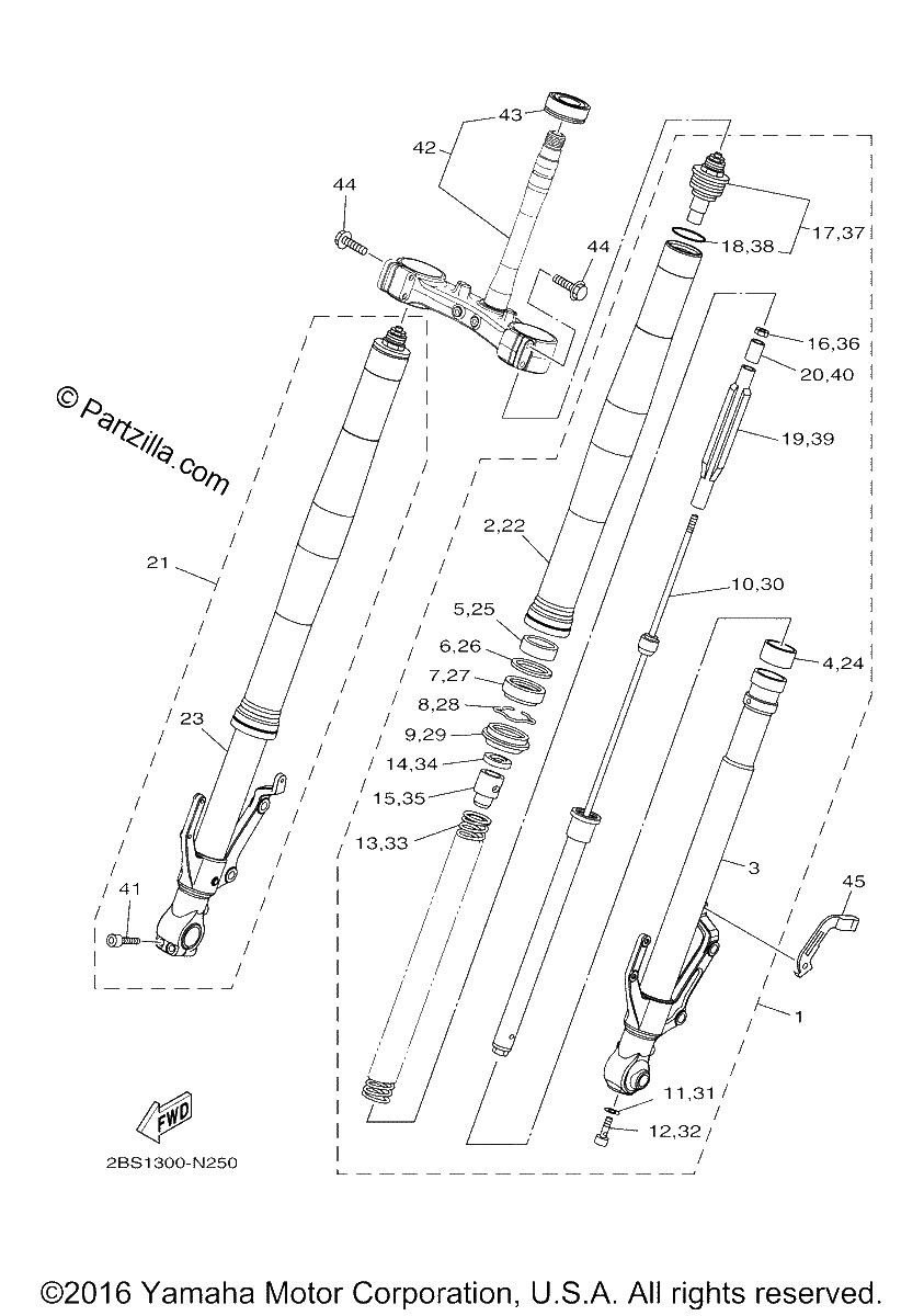 Diagrama de FRONT FORK