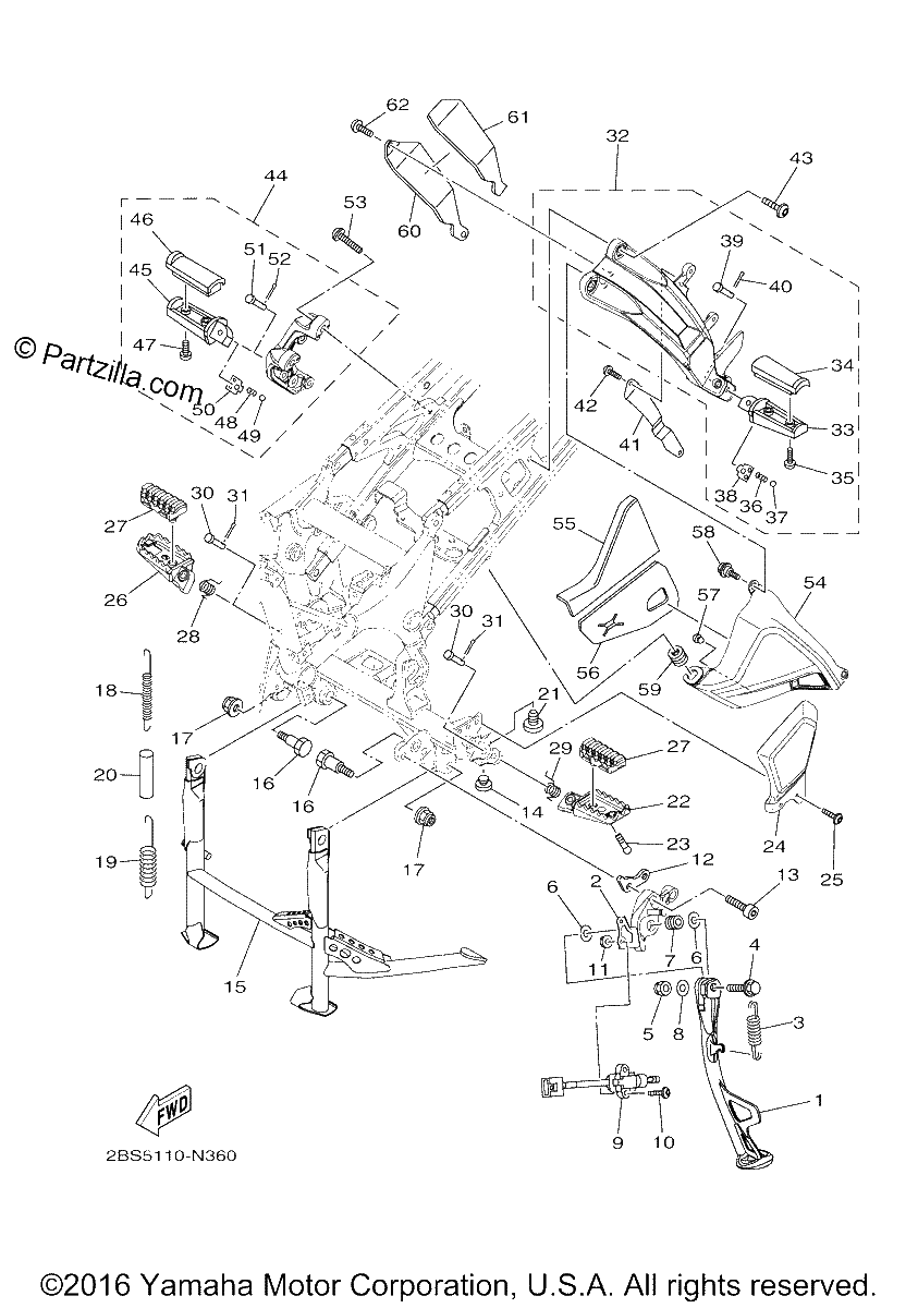 Diagrama de STAND FOOTREST