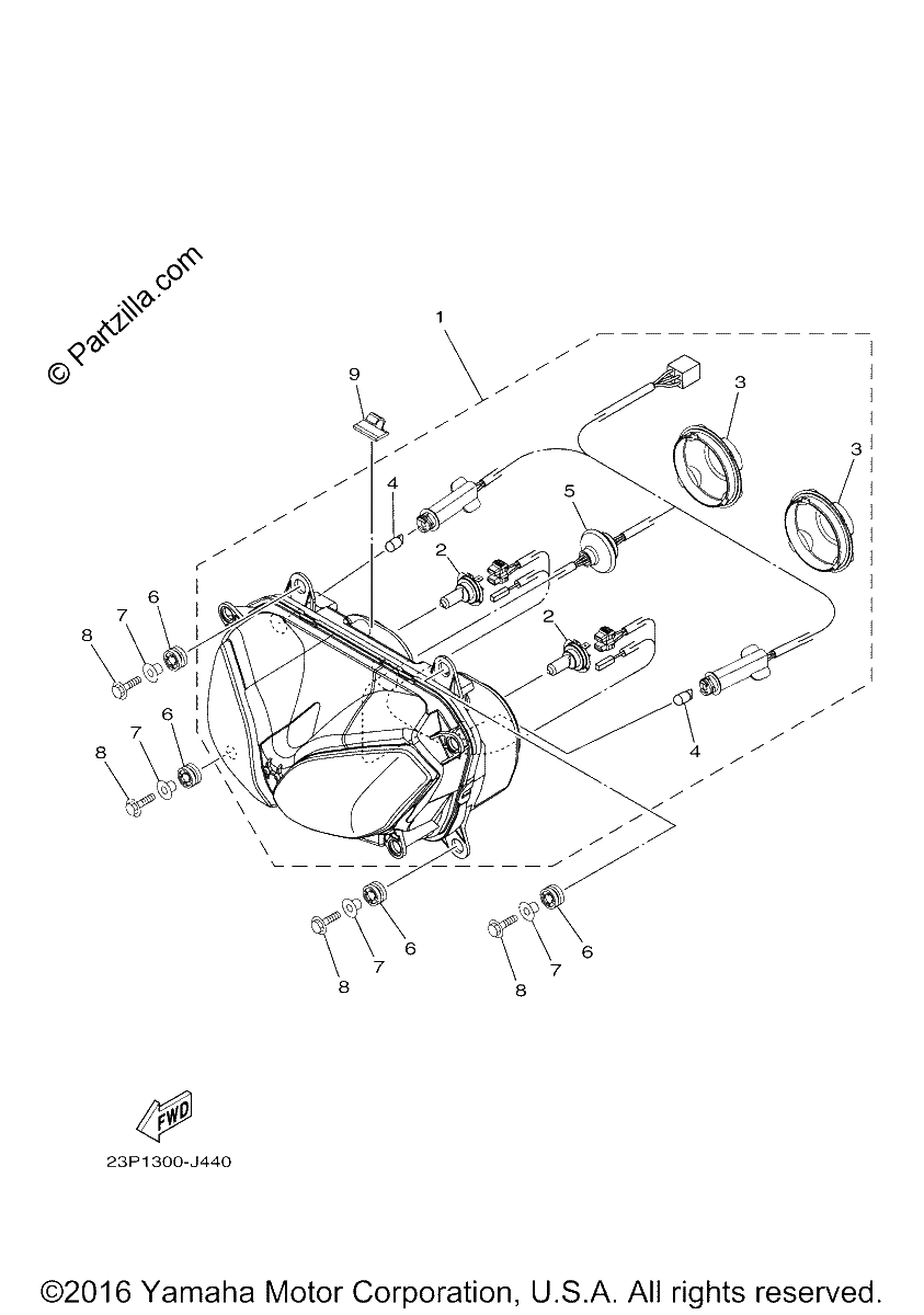 Diagrama de HEADLIGHT