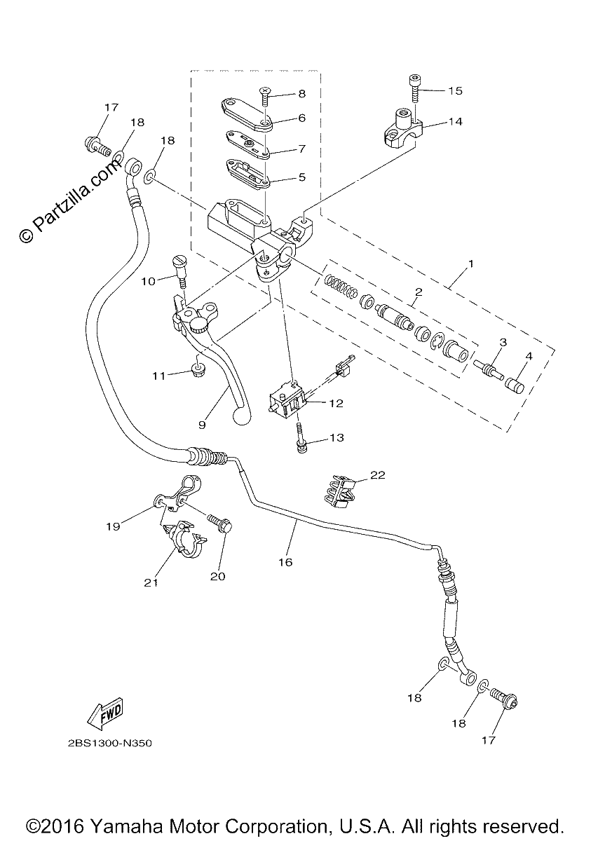 Diagrama de FRONT MASTER CYLINDER 2