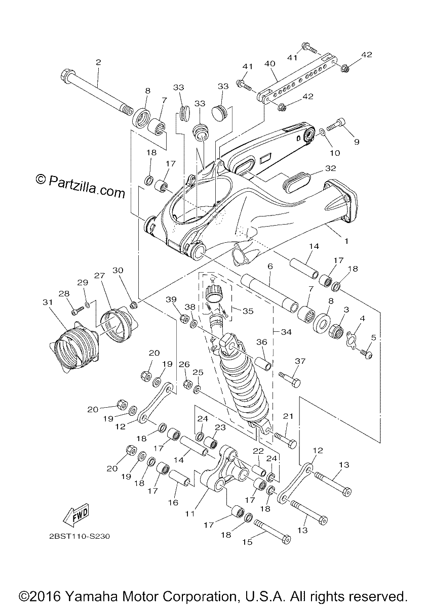 Diagrama de REAR ARM SUSPENSION