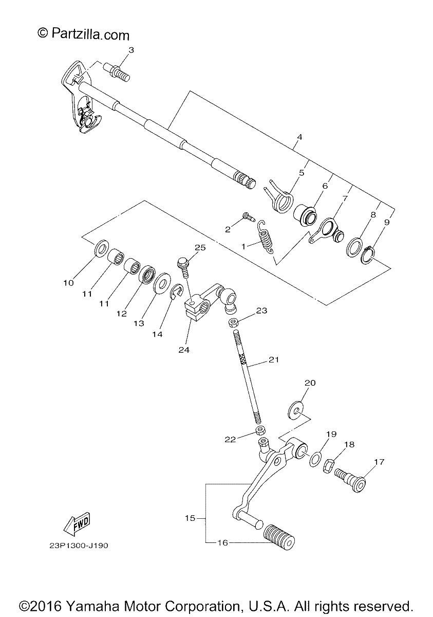 Diagrama de SHIFT SHAFT