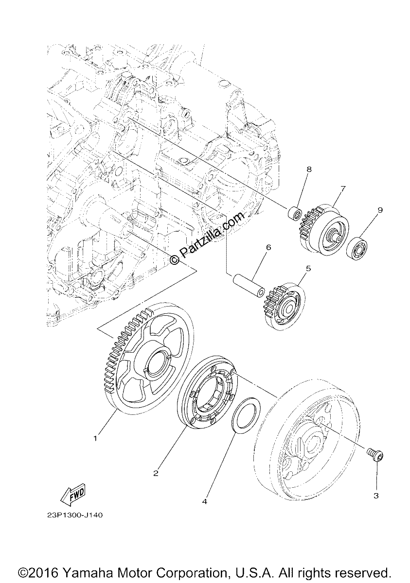Diagrama de STARTER CLUTCH