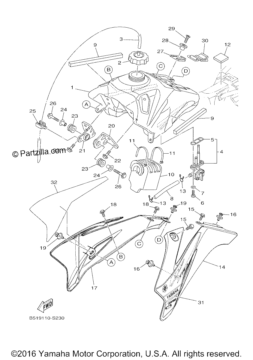 Diagrama de FUEL TANK