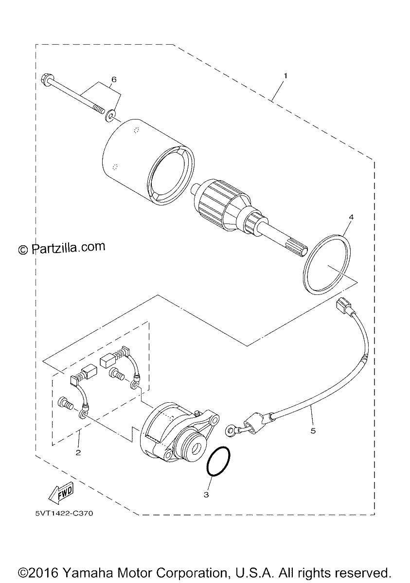 Diagrama de STARTING MOTOR