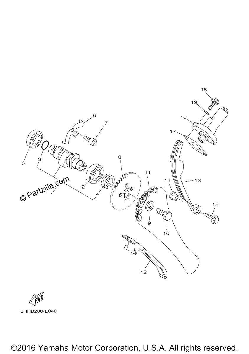 Diagrama de CAMSHAFT CHAIN