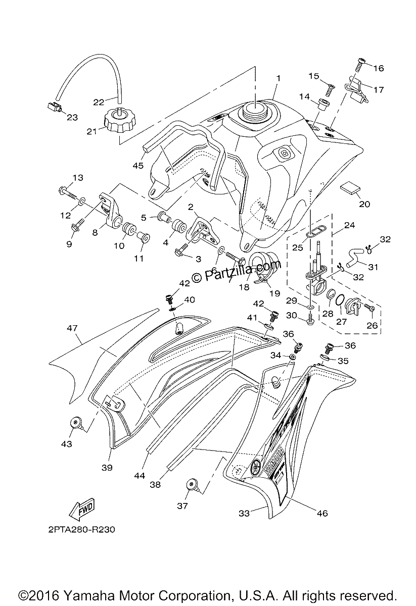 Diagrama de FUEL TANK
