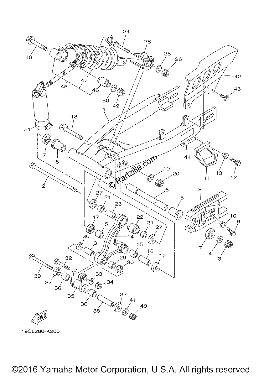 Diagrama de REAR ARM SUSPENSION