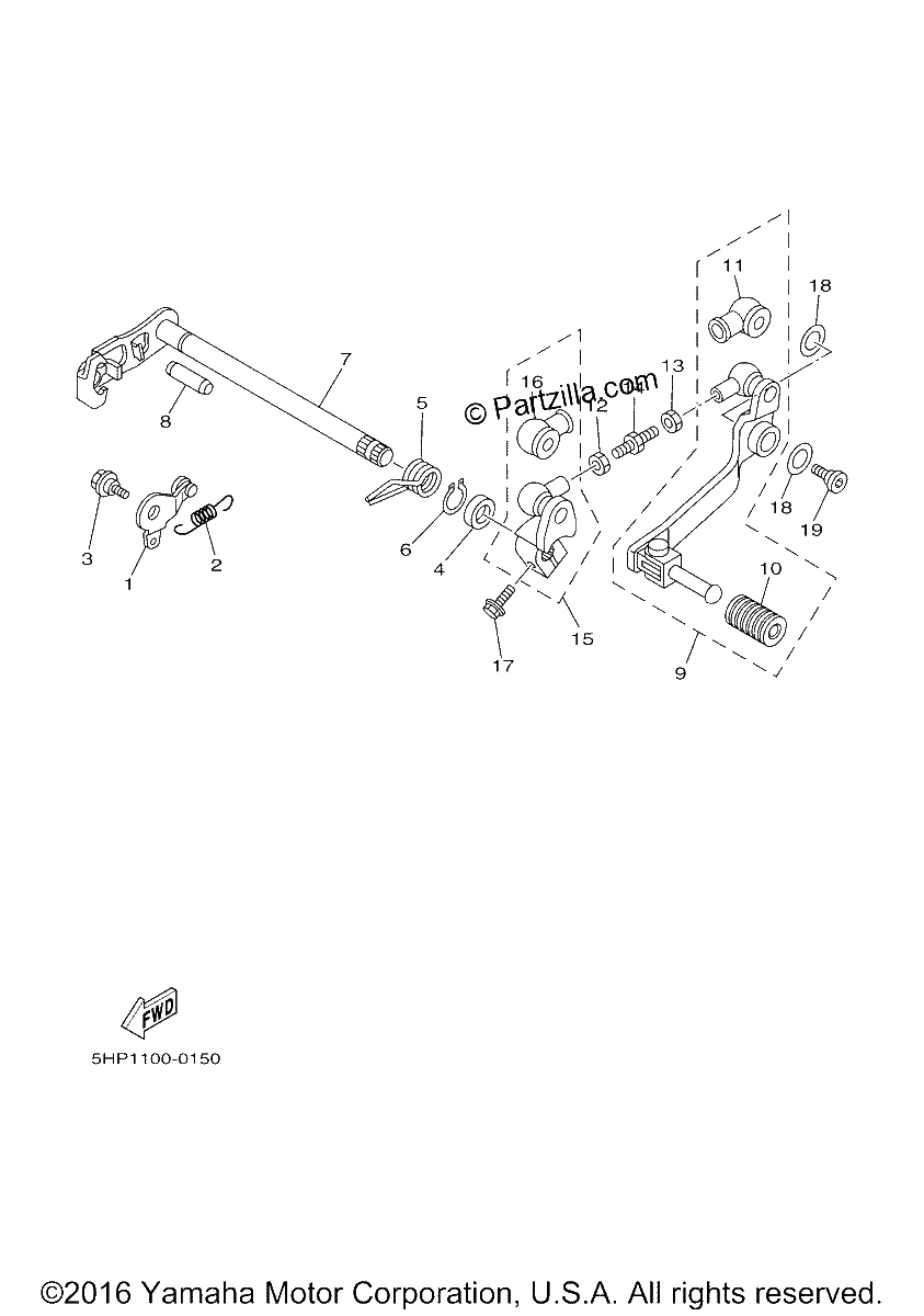 Diagrama de SHIFT SHAFT
