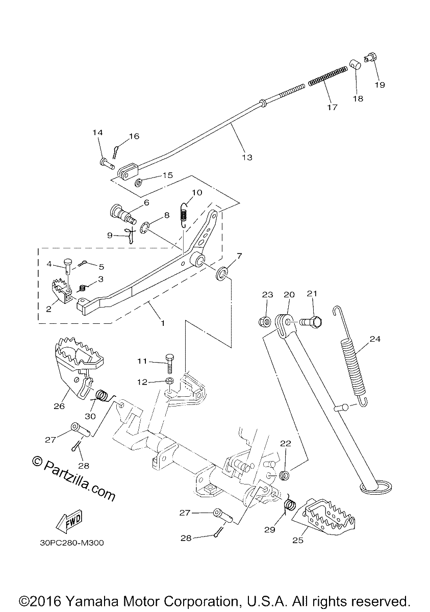 Diagrama de STAND FOOTREST
