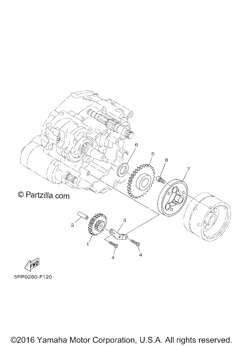 Diagrama de STARTER CLUTCH