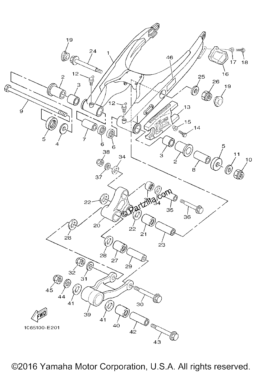 Diagrama de REAR ARM