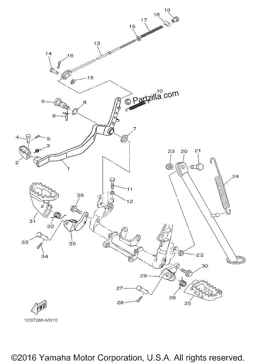 Diagrama de STAND FOOTREST
