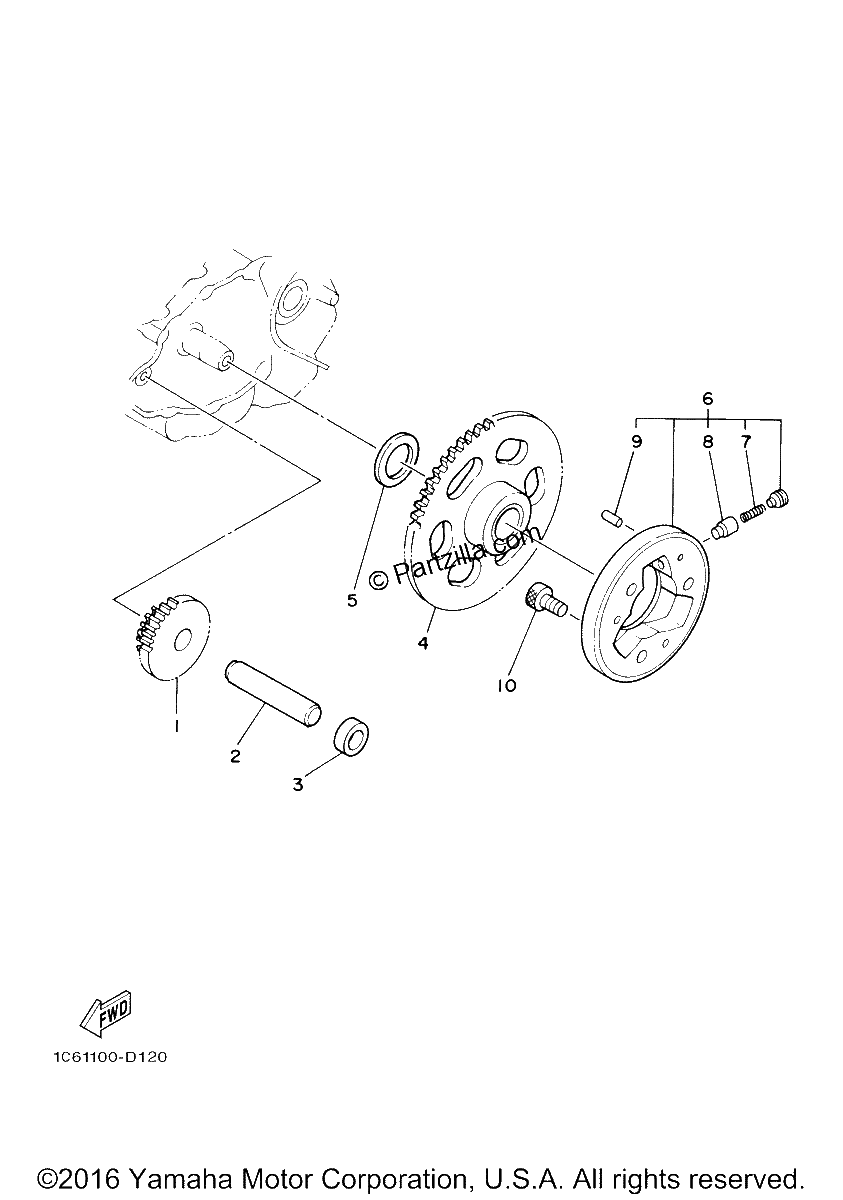 Diagrama de STARTER CLUTCH