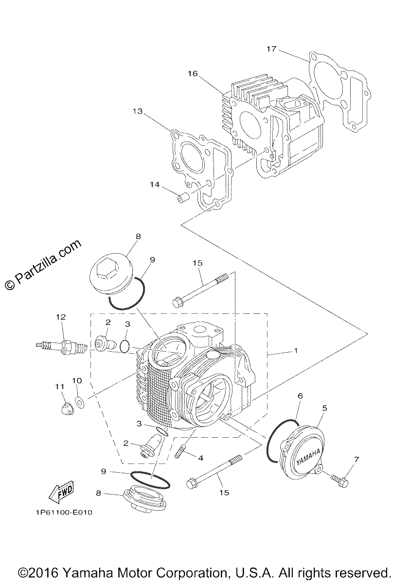 Diagrama de CYLINDER HEAD