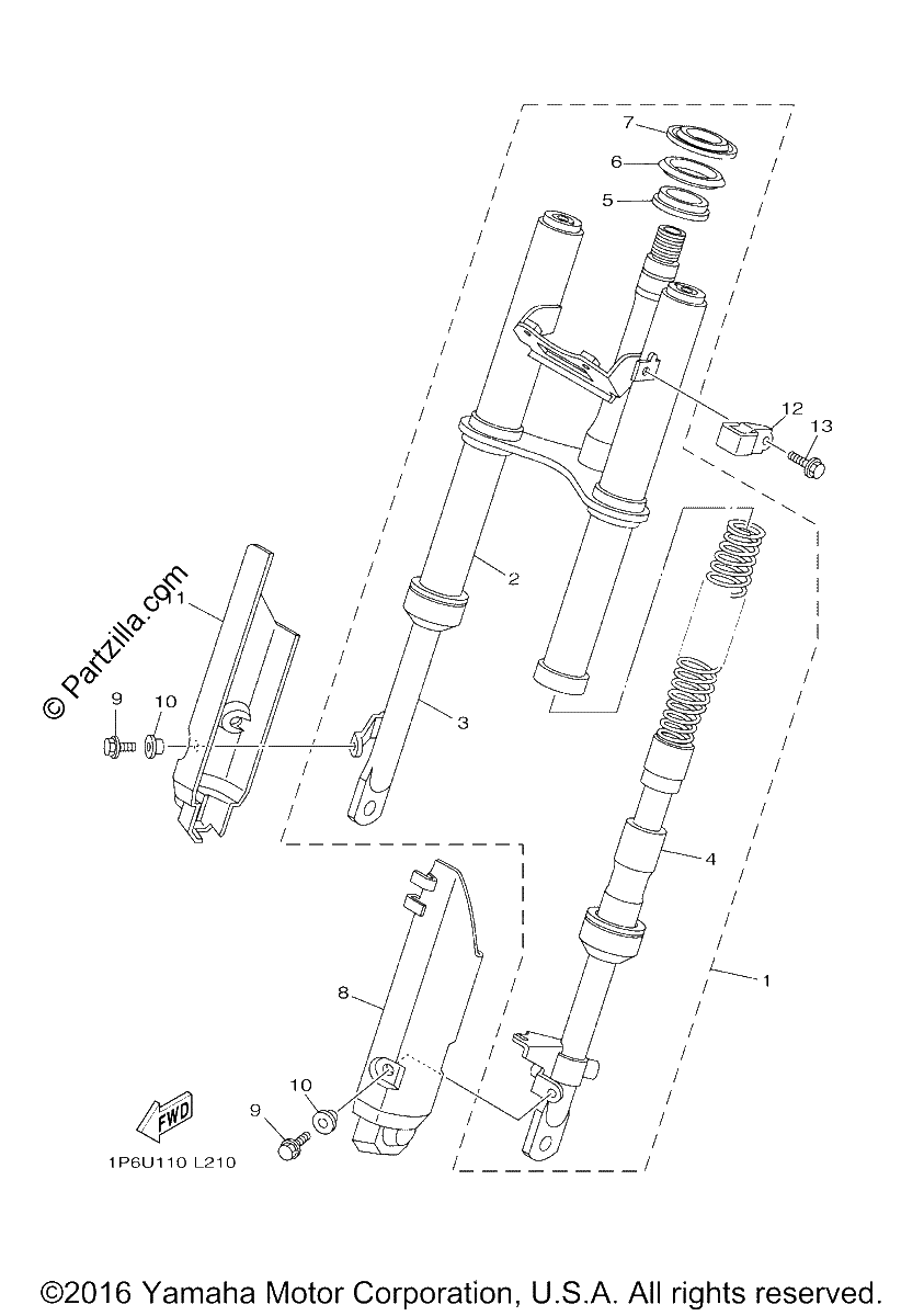 Diagrama de FRONT FORK