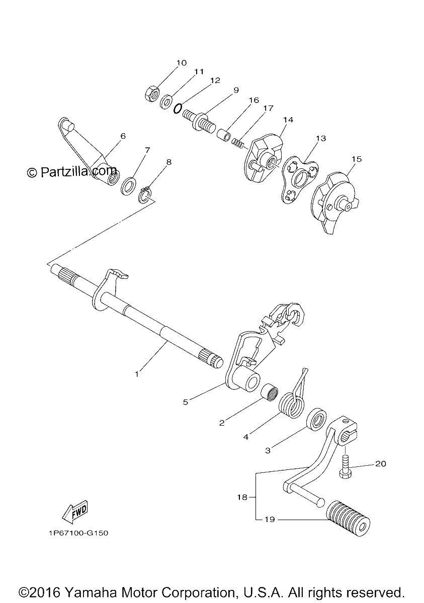 Diagrama de SHIFT SHAFT