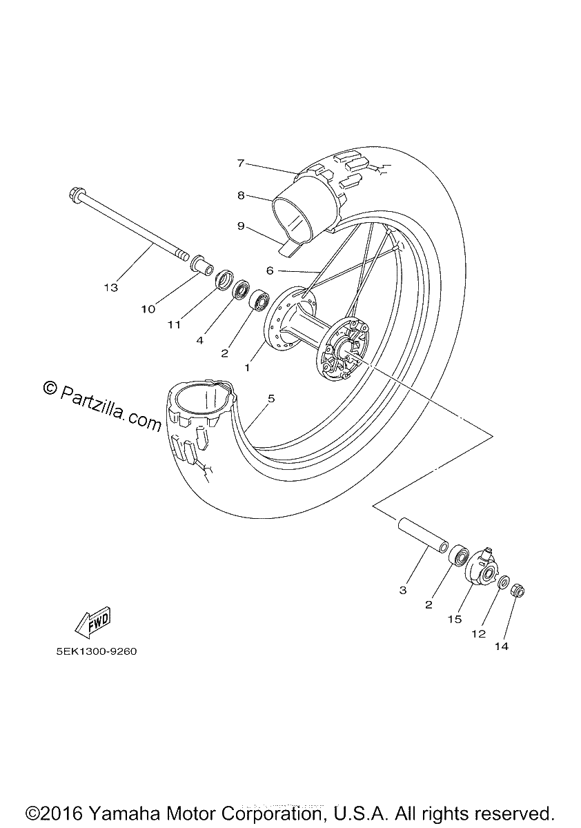 Diagrama de FRONT WHEEL