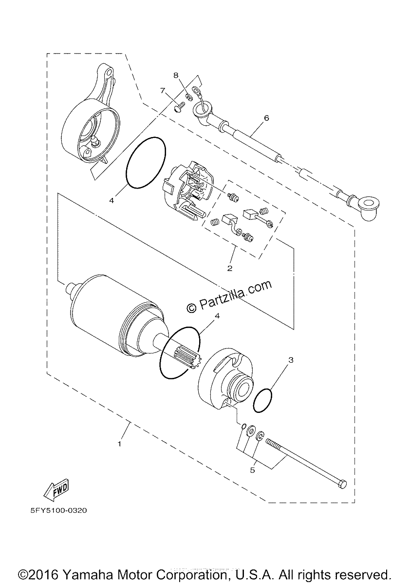 Diagrama de STARTING MOTOR