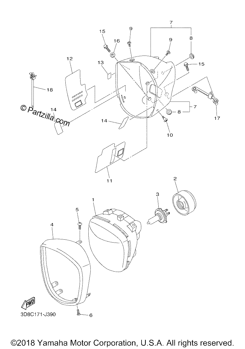 Diagrama de HEADLIGHT