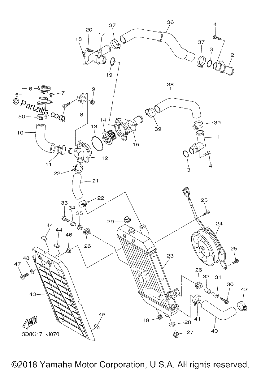 Diagrama de RADIATOR HOSE